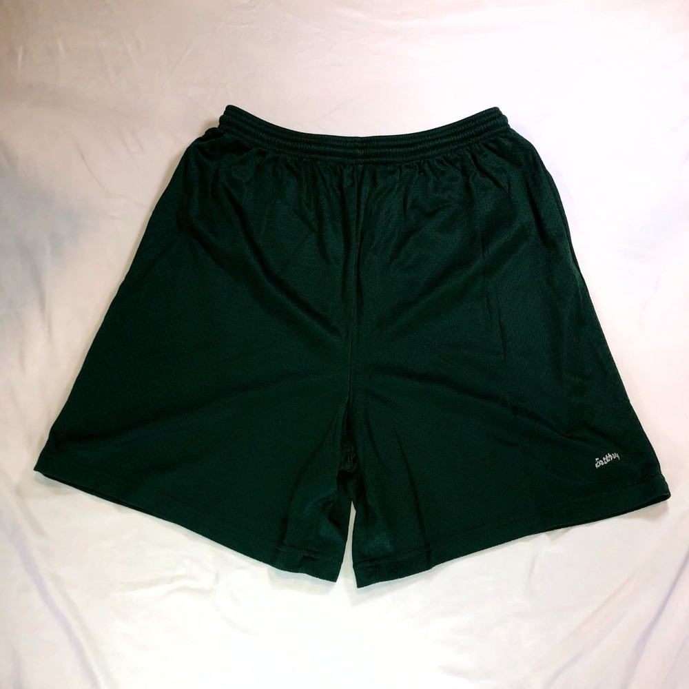 Eastbay The Athletic Sport Source Mesh Shorts Mens Medium Green Elastic Waist